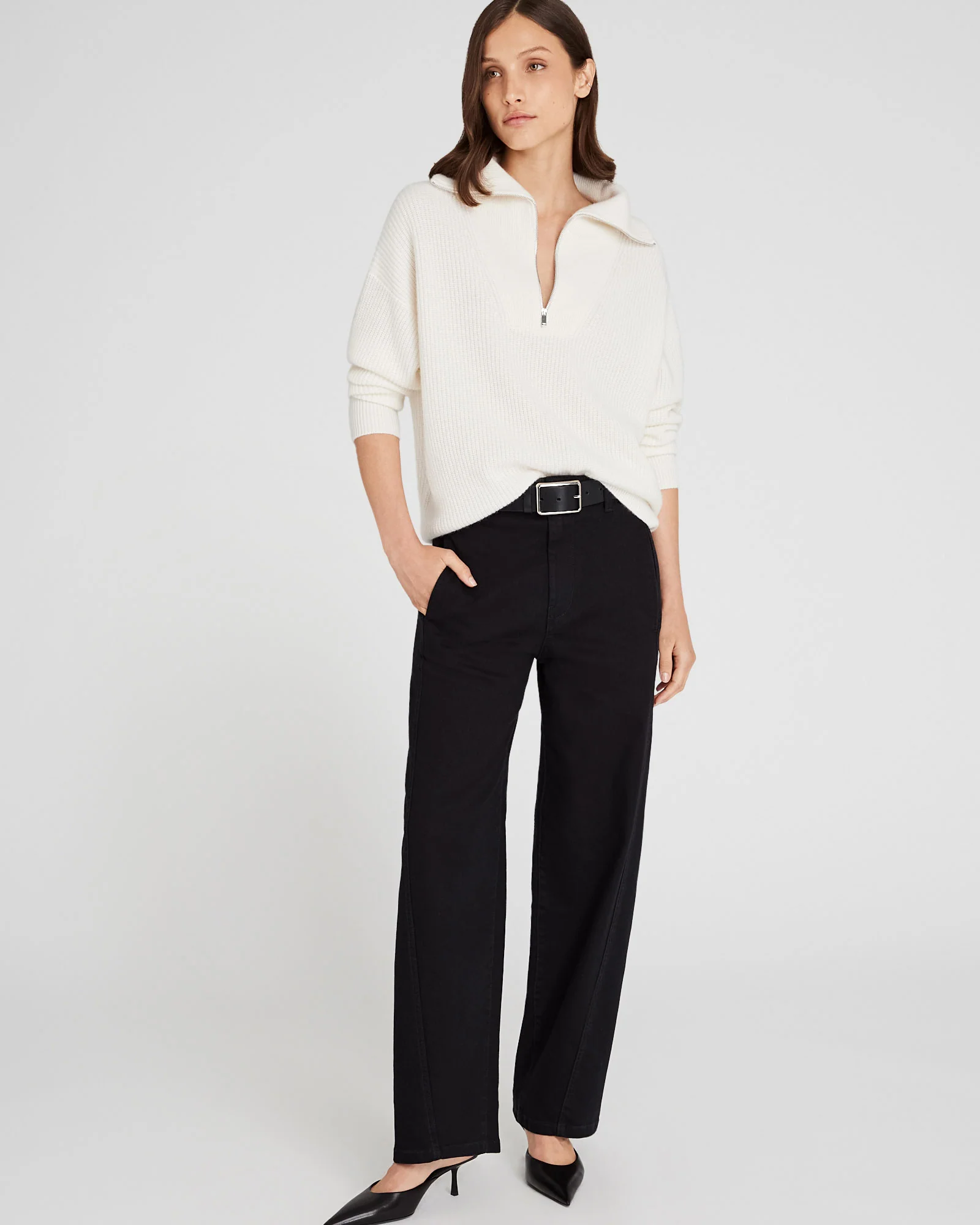 Cashmere Quarter-Zip Sweater