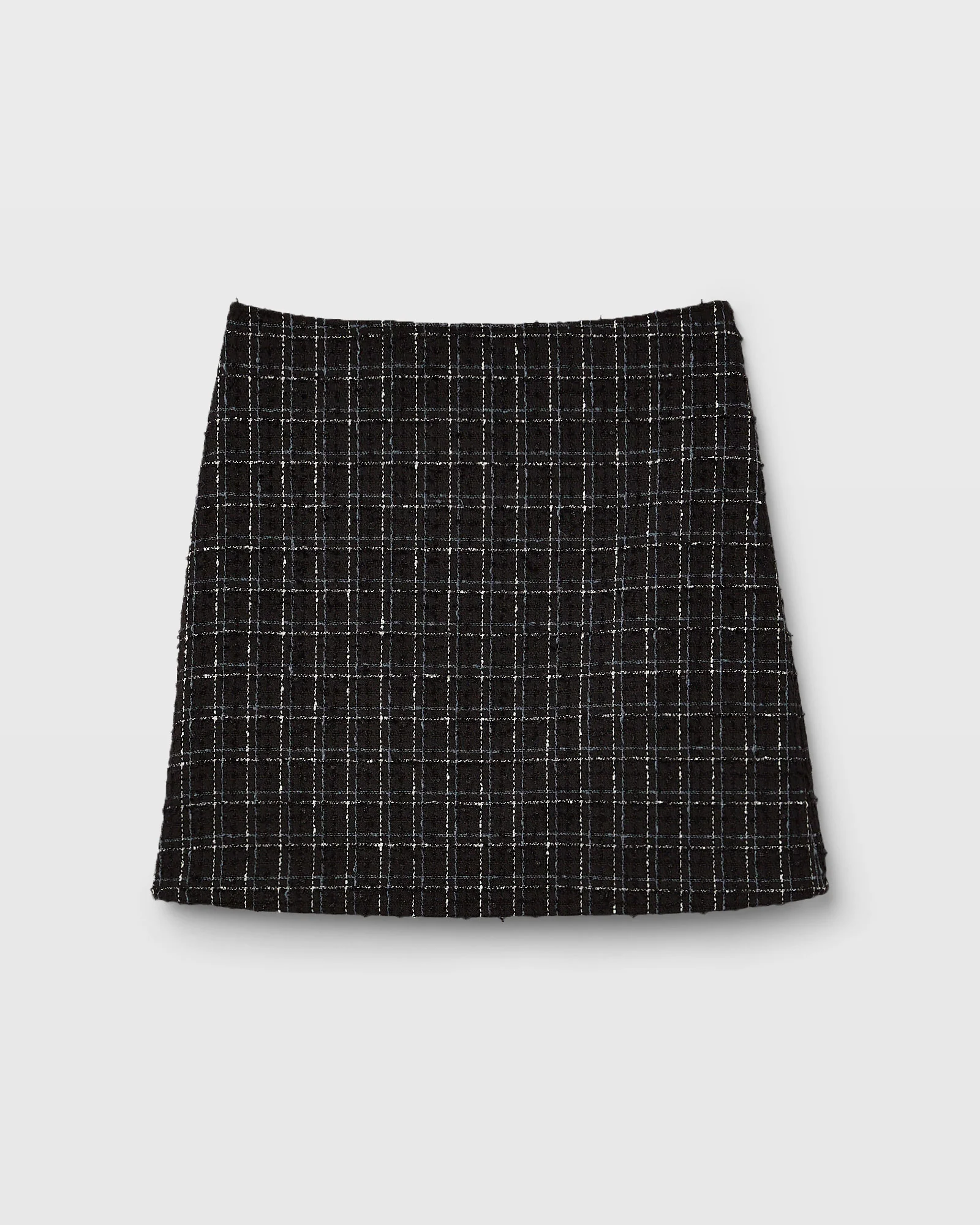 Centie Eyelash Tweed Mini Skirt