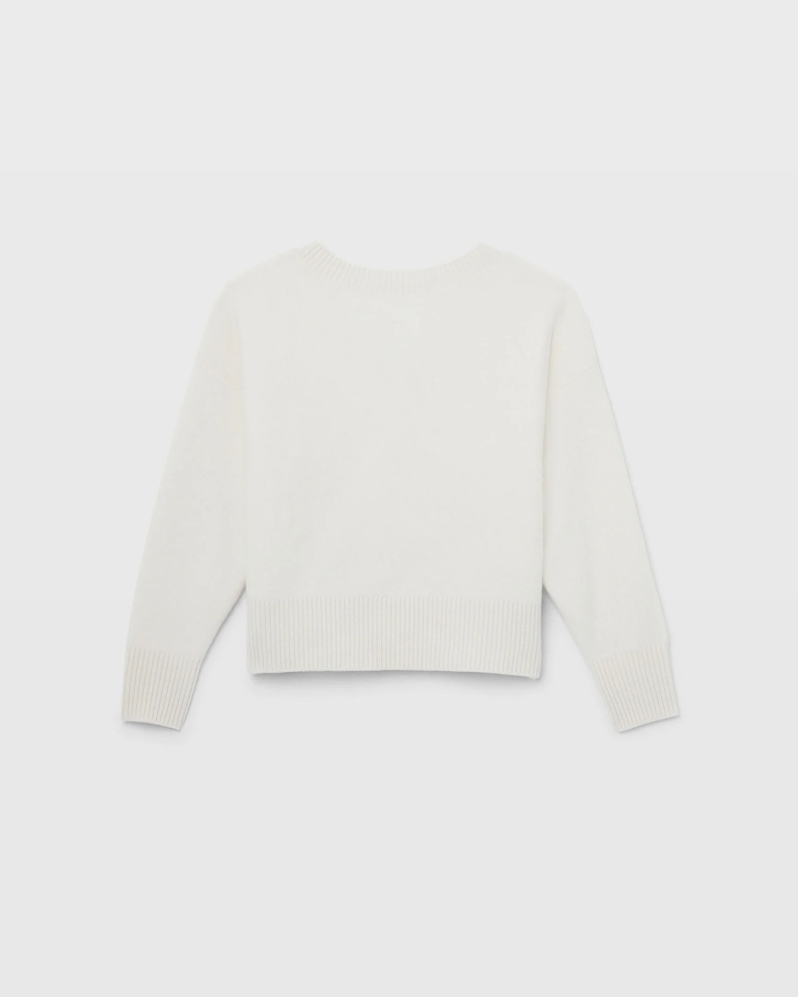 Brushed Cashmere V-Back Sweater
