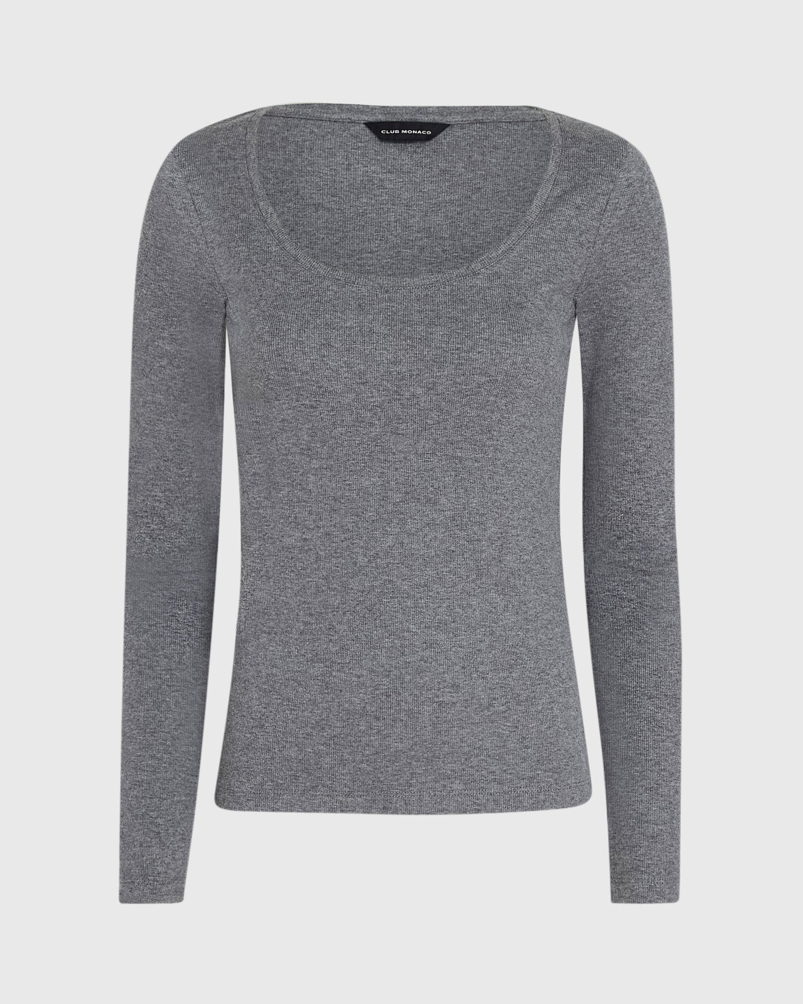 Bowee Long-Sleeve Scoop Neck Tee