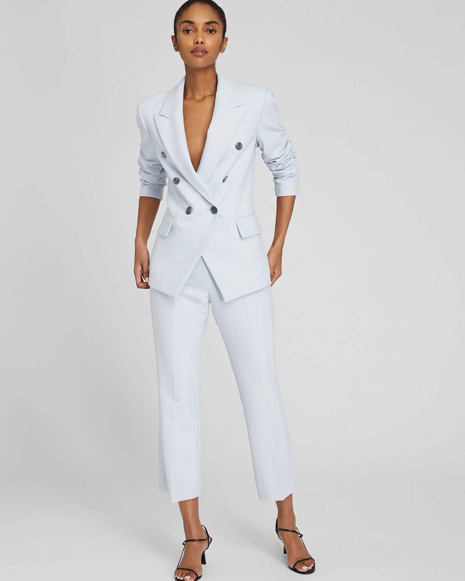 Classic Cutaway Double Breasted Blazer