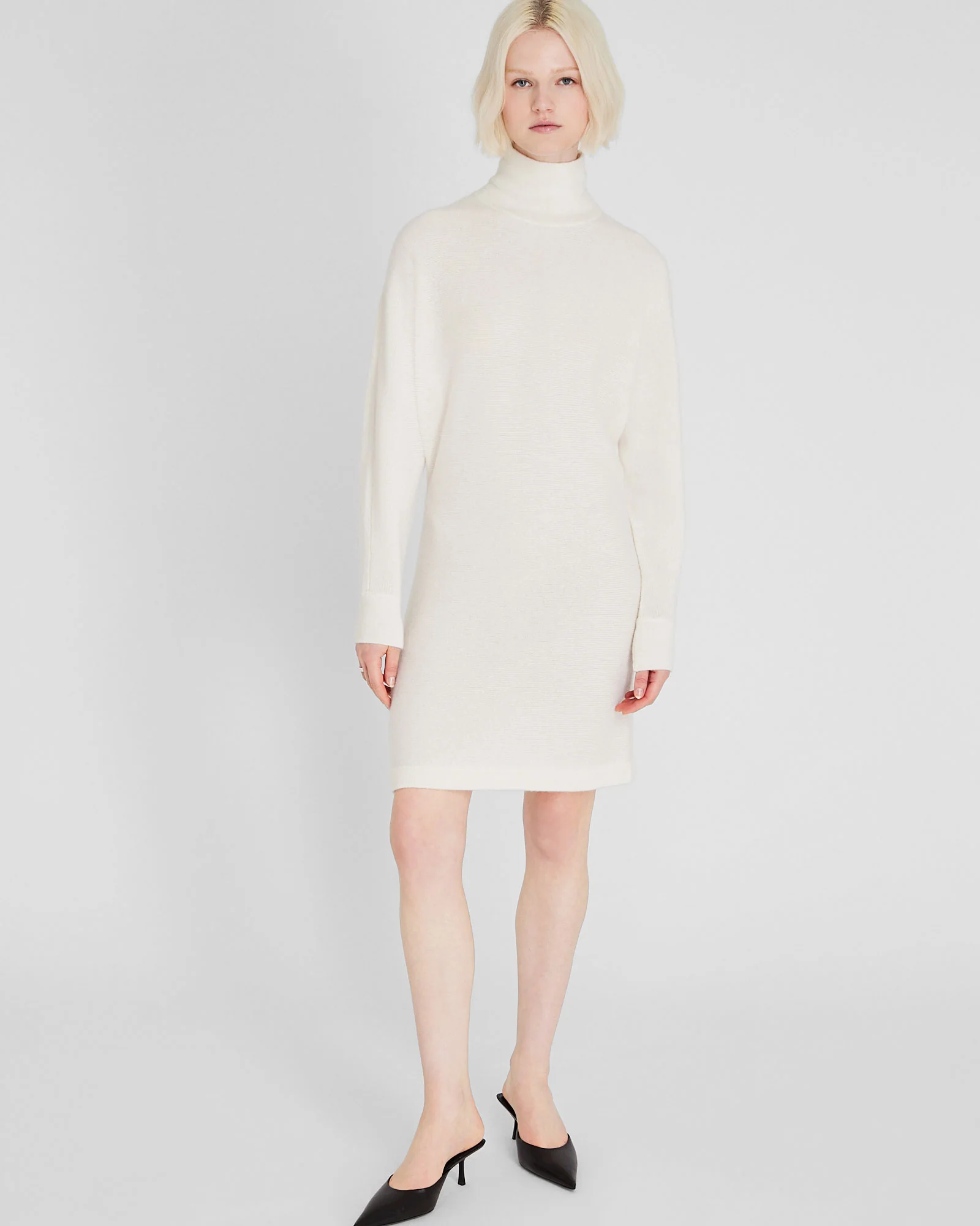 Cashmere Turtleneck Mini Dress