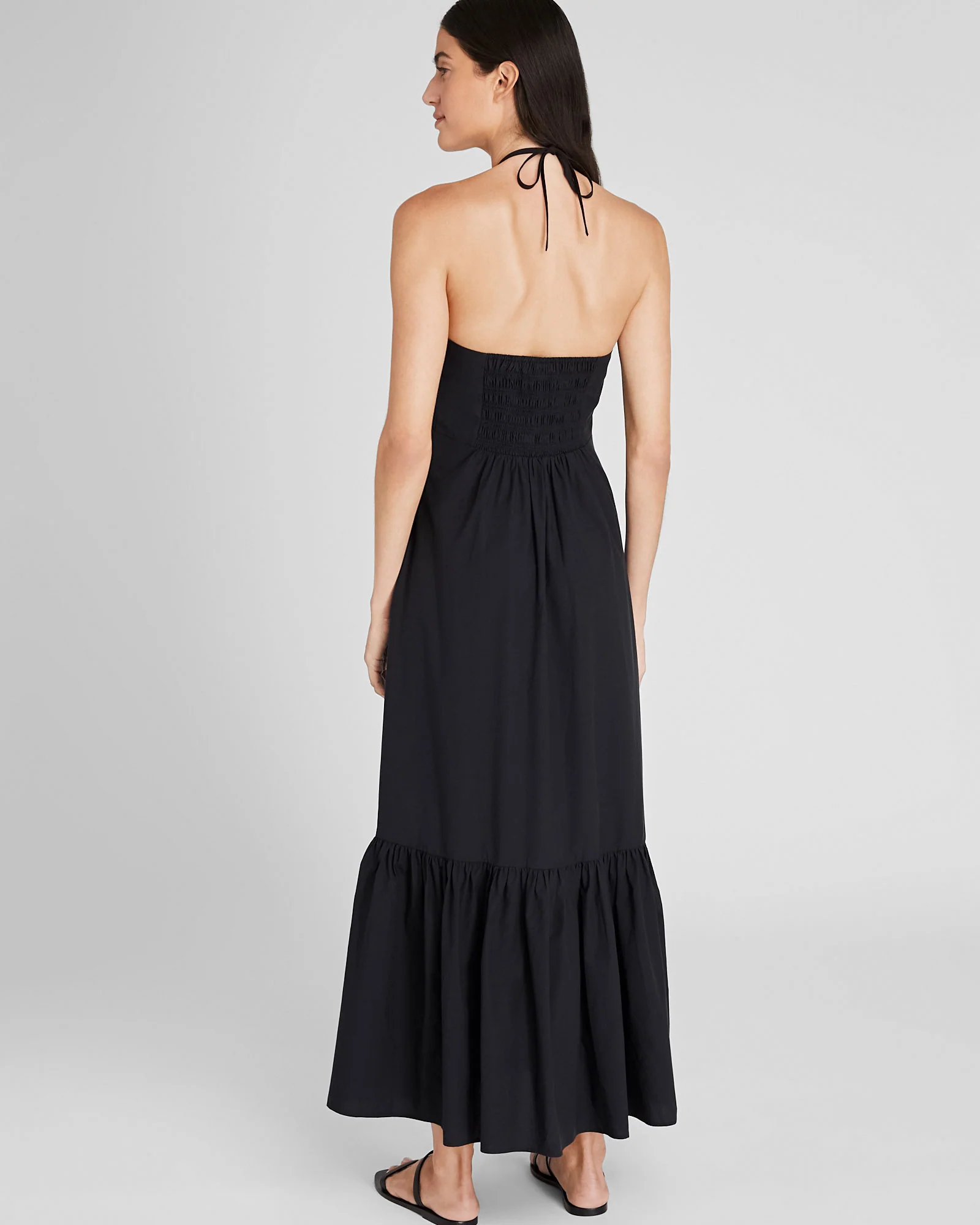 Cotton Halter Maxi Dress