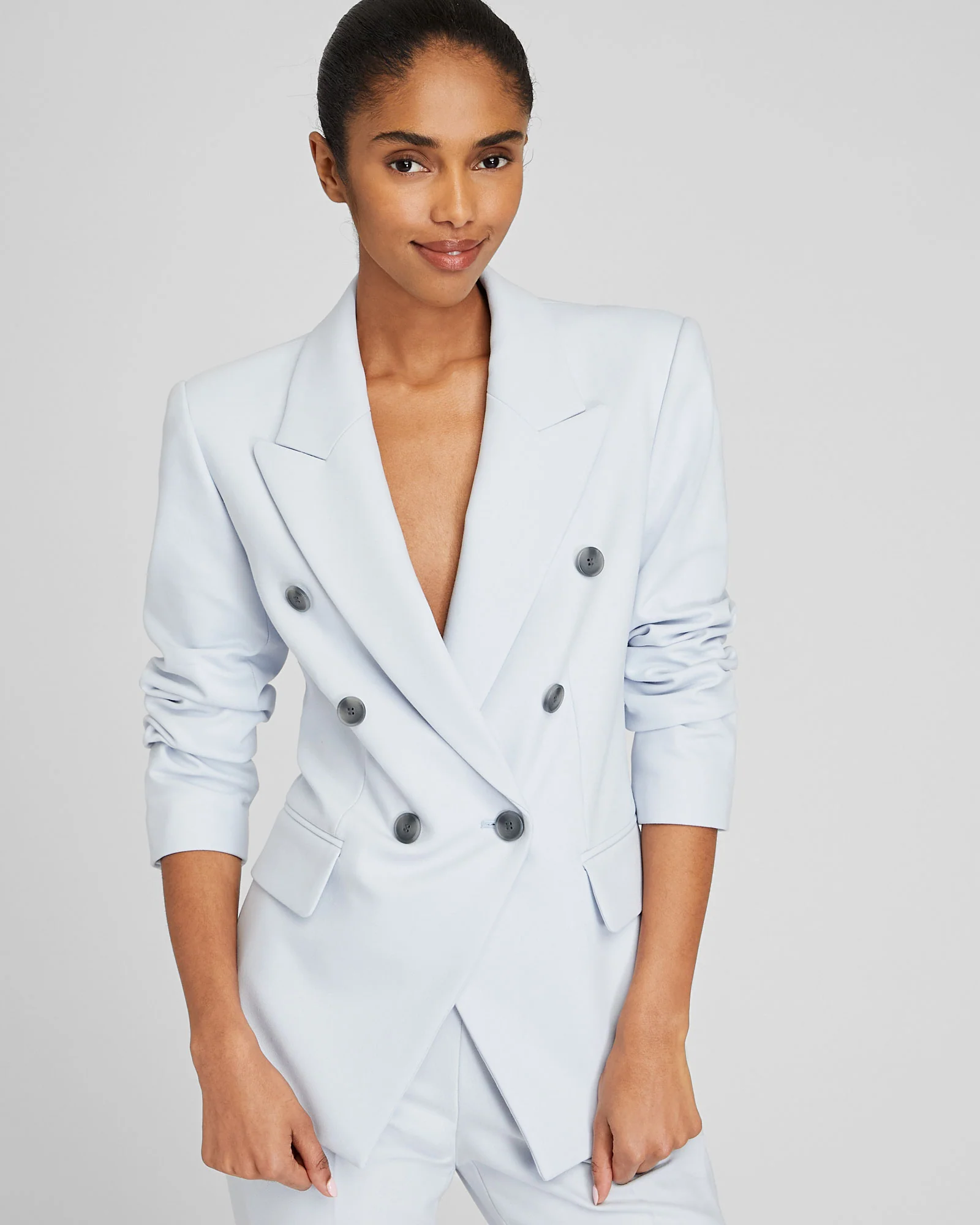 Classic Cutaway Double Breasted Blazer