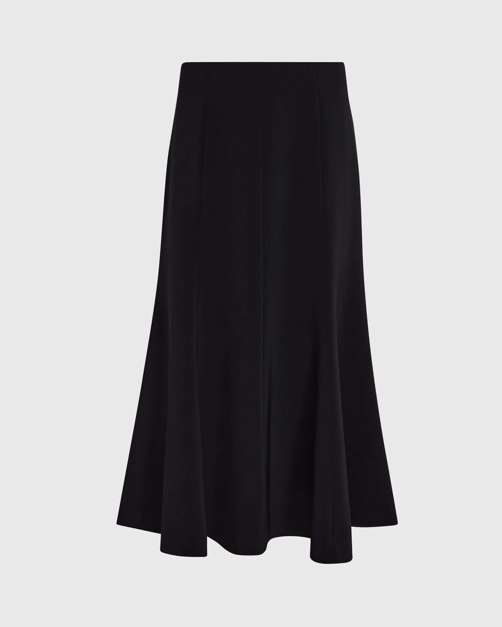 Crepe Fluted Midi Skirt