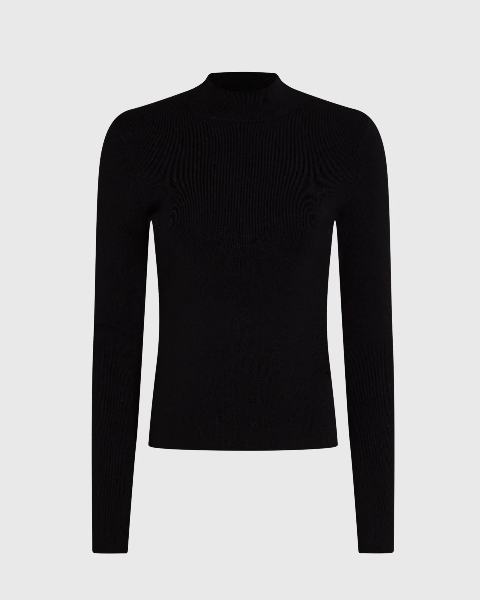 Merino Rib Mockneck Sweater