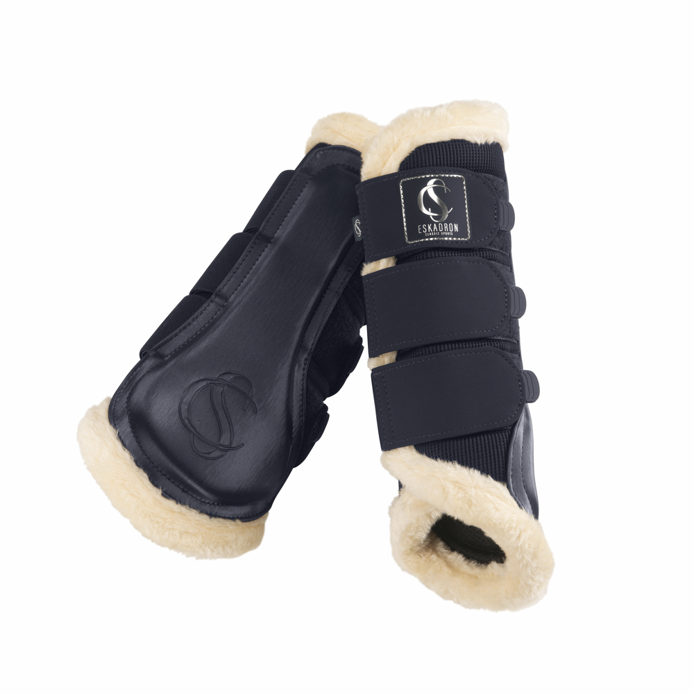 MESH FAUXFUR<br>TENDON BOOTS