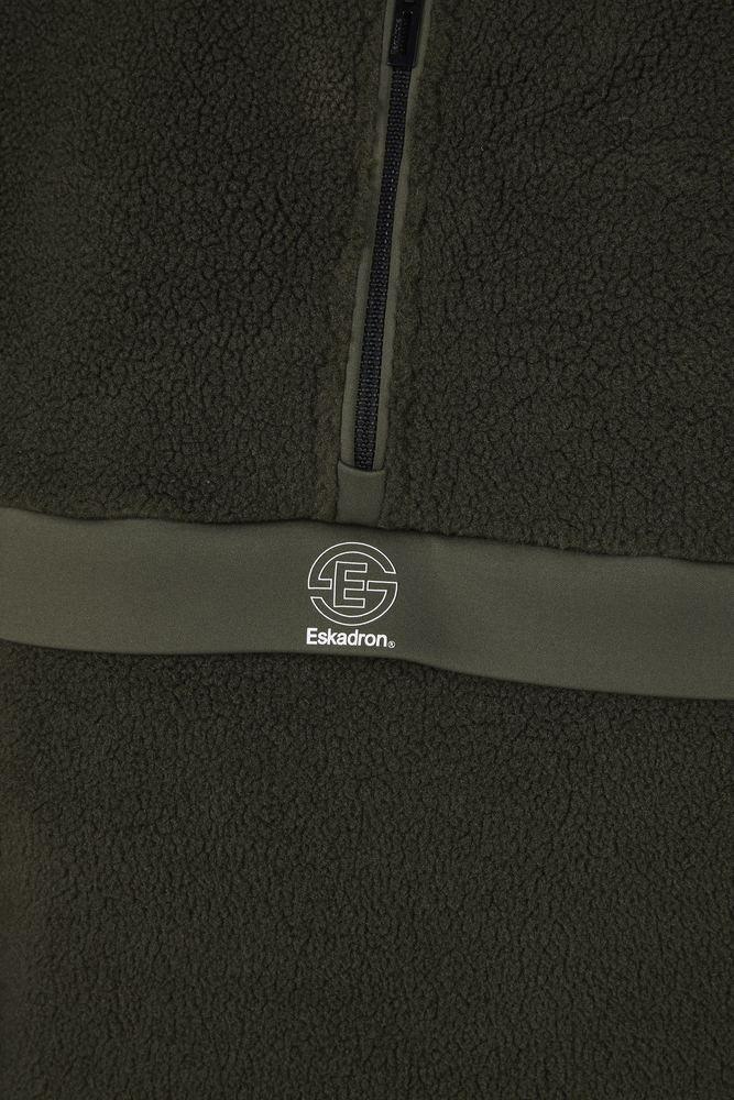 HALF-ZIP SWEATER TEDDY<br>SHIRT