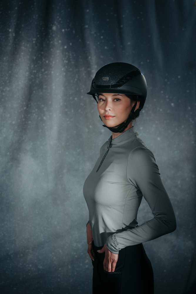 AIRLUXE SUPREME GLAM SHORT VISOR<br>RIDING HELMET