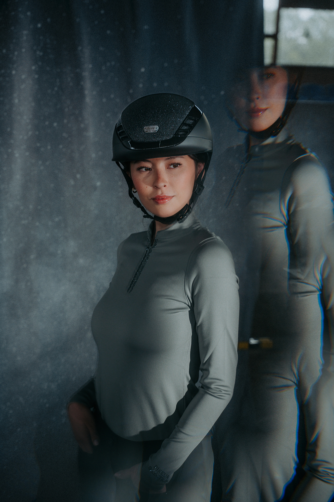 AIRLUXE SUPREME GLAM SHORT VISOR<br>RIDING HELMET