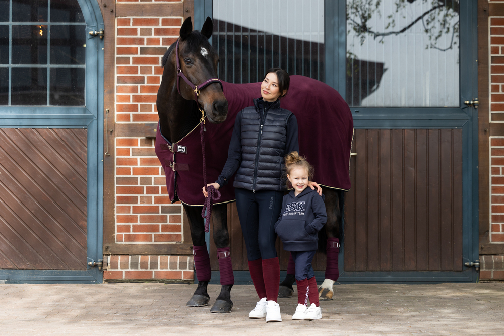 FLEECE CONTRAST<br>SWEAT RUG