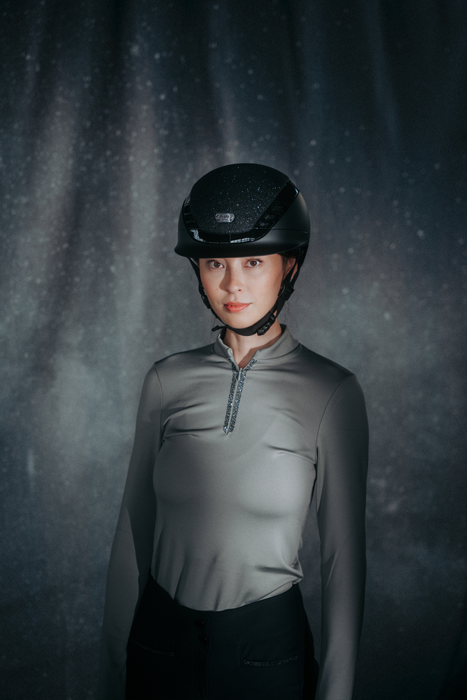 AIRLUXE SUPREME GLAM SHORT VISOR<br>RIDING HELMET