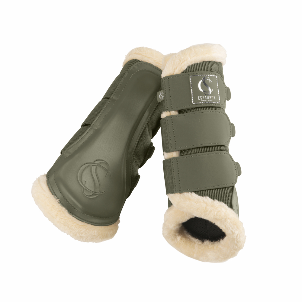 MESH FAUXFUR SHETTY<br>TENDON BOOTS