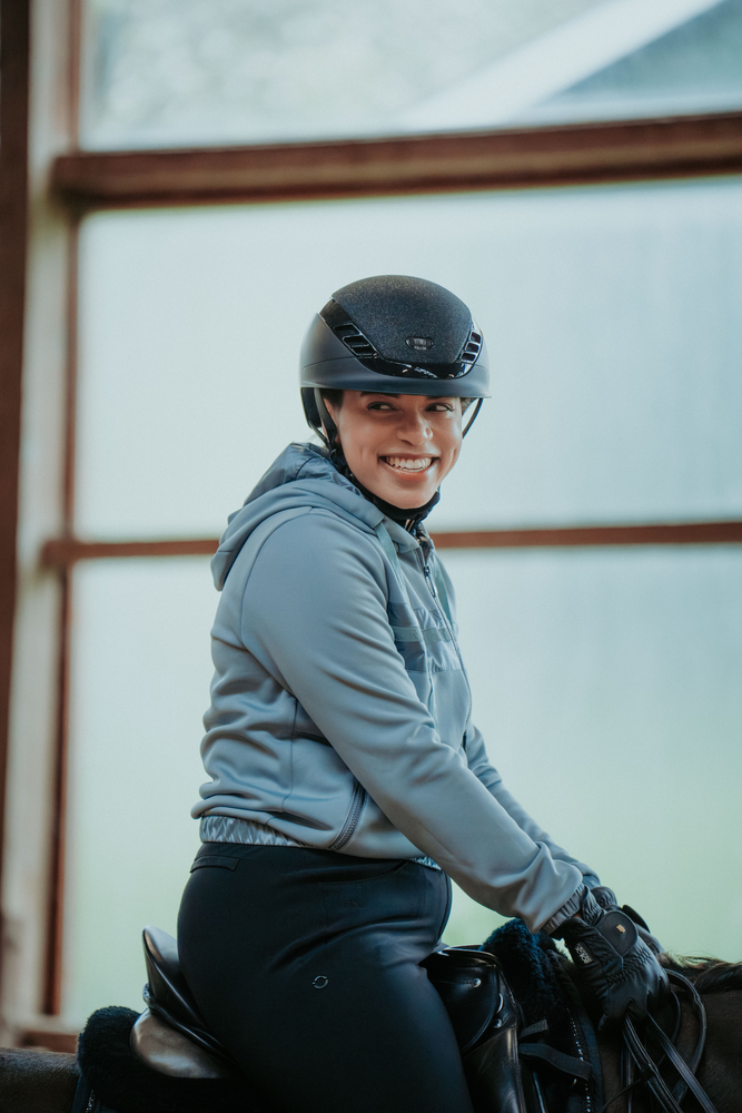 AIRLUXE SUPREME GLAM SHORT VISOR<br>RIDING HELMET