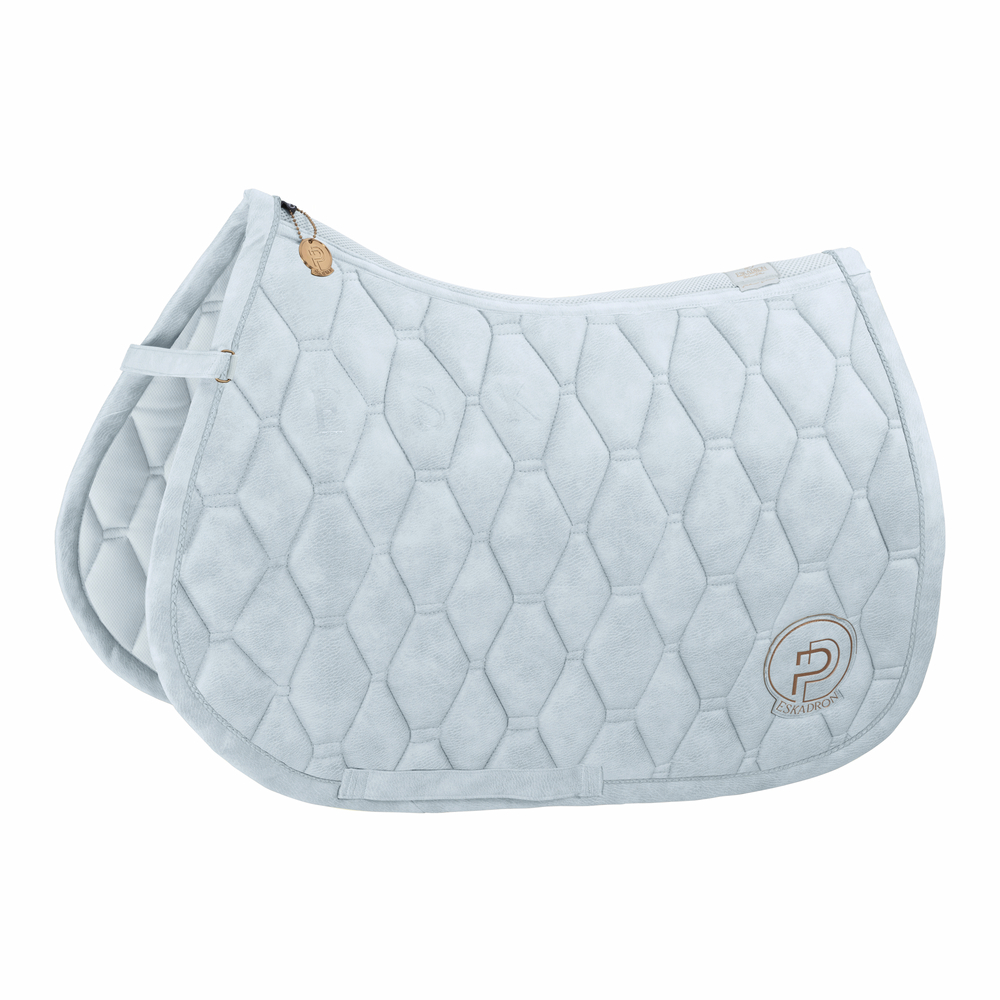 METALLIC FAUX LEATHER<br>SADDLE CLOTH