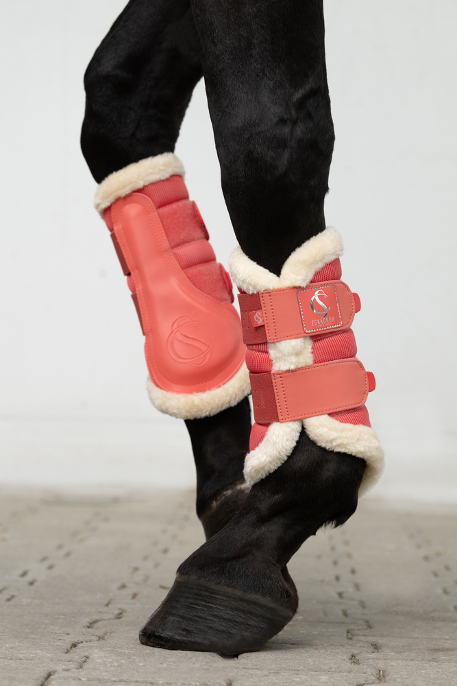 MESH FAUXFUR<br>TENDON BOOTS