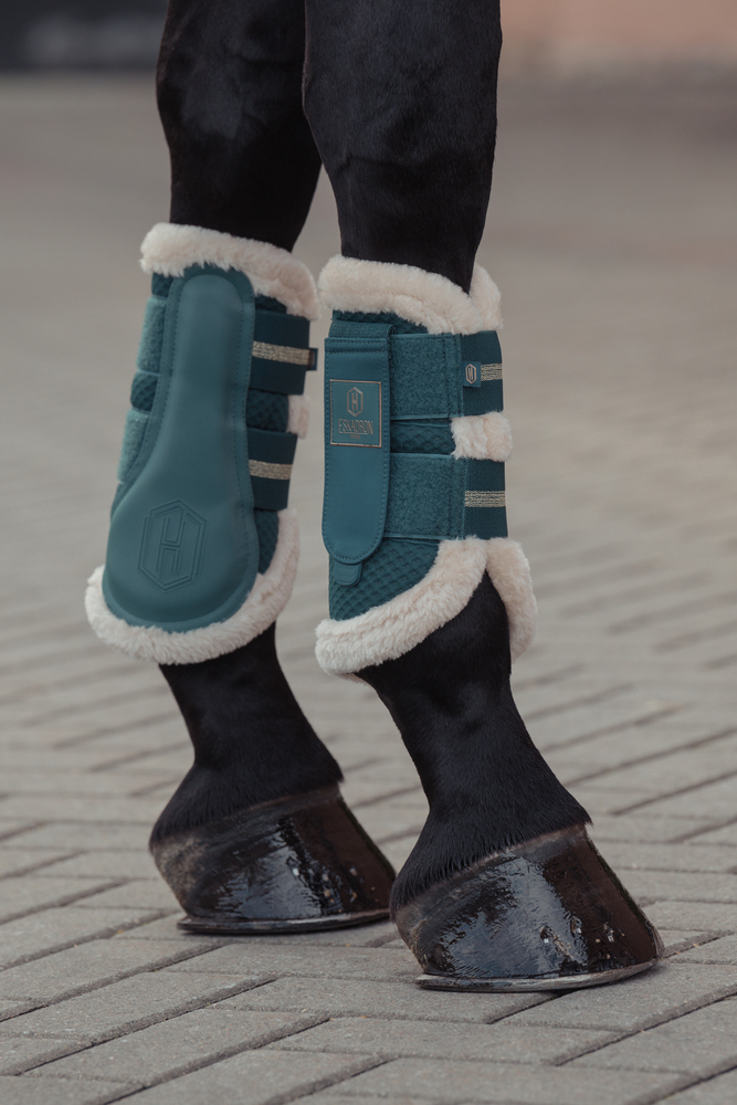 MESH FAUXFUR<br>TENDON BOOTS