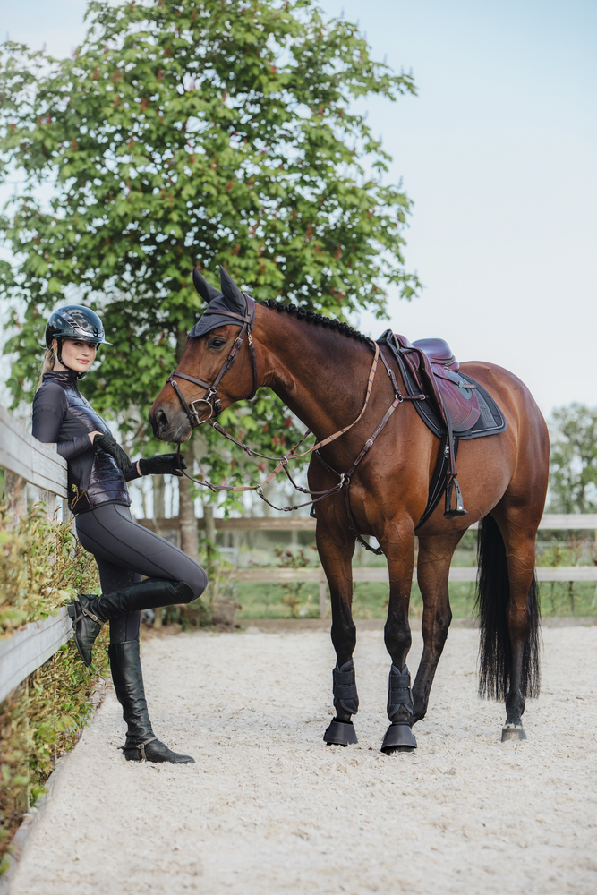 BIG SQUARE MESH CRYSTAL<br>SADDLE CLOTH