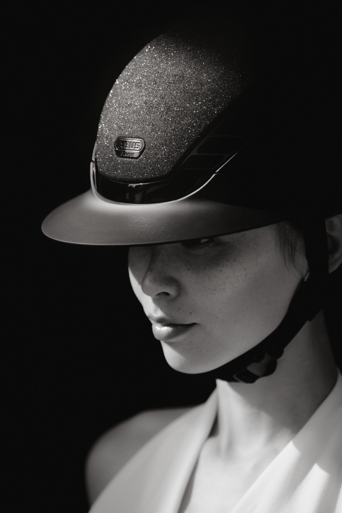 AIRLUXE SUPREME GLAM LONG VISOR<br>RIDING HELMET
