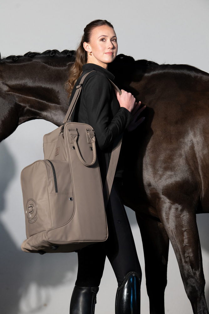 FAUX LEATHER<br>BOOT & HELMET BAG
