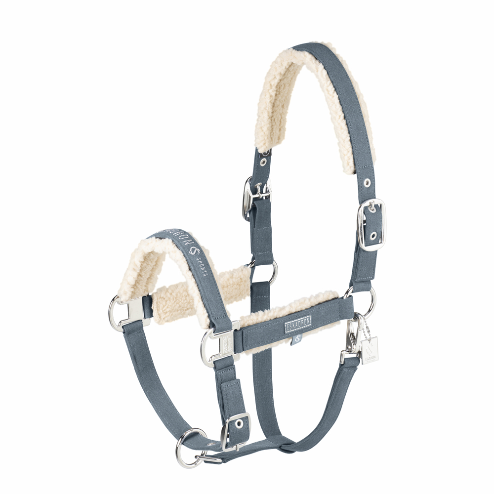 DENIM DOUBLE PIN TEDDYFLEECE<br>HEADCOLLAR