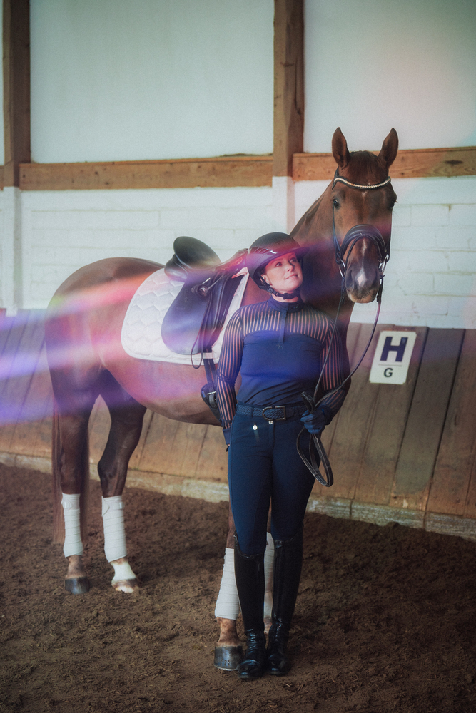 AIRLUXE SUPREME GLAM LONG VISOR<br>RIDING HELMET