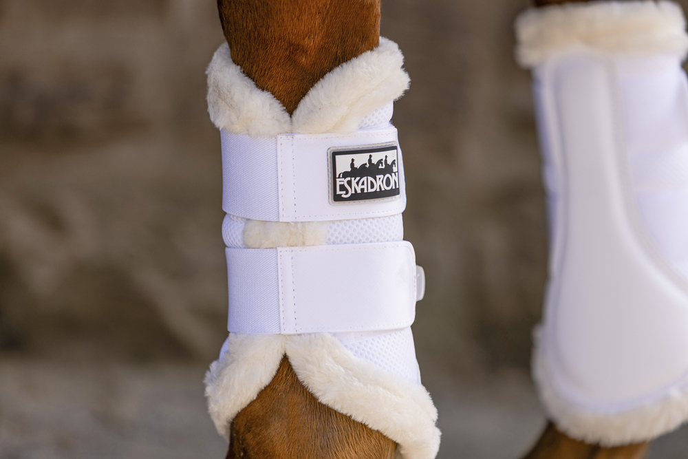 SOFT MESH FAUXFUR<br>TENDON BOOTS