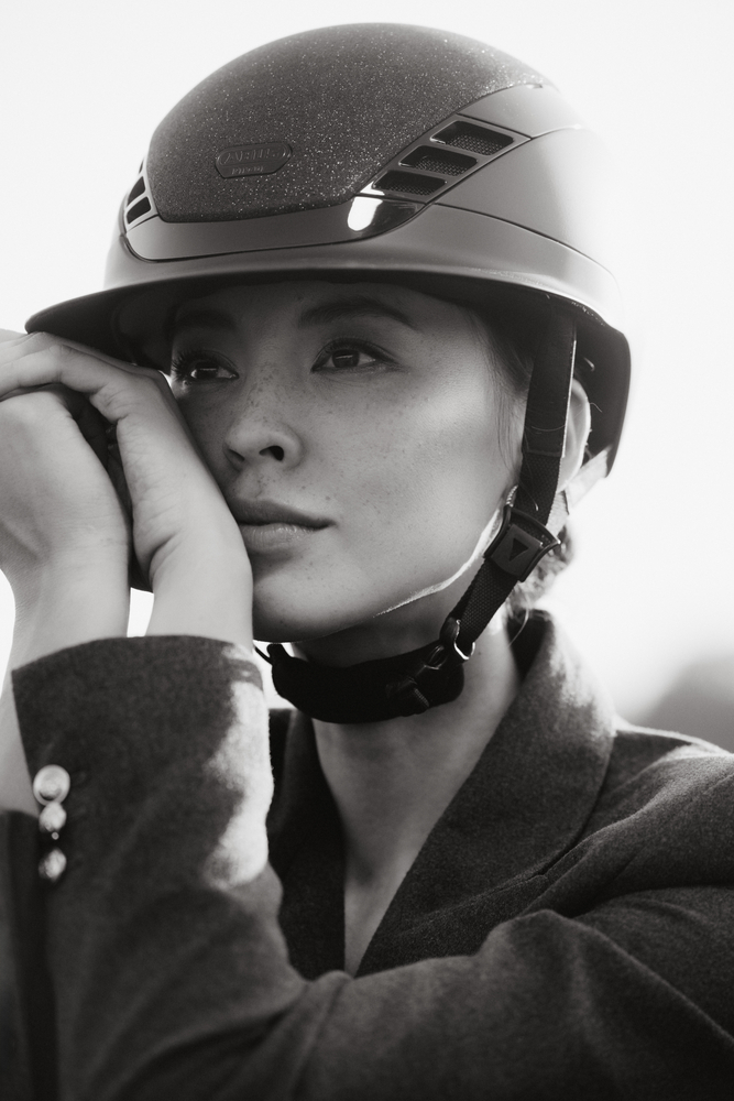 AIRLUXE SUPREME GLAM LONG VISOR<br>RIDING HELMET