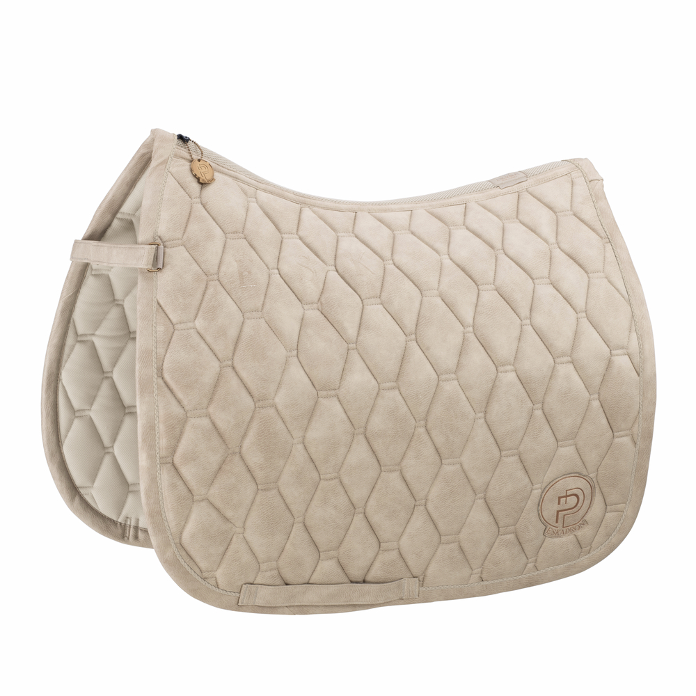 METALLIC FAUX LEATHER<br>SADDLE CLOTH