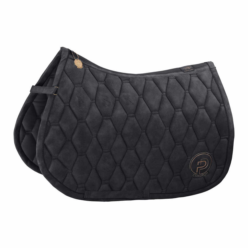 METALLIC FAUX LEATHER<br>SADDLE CLOTH