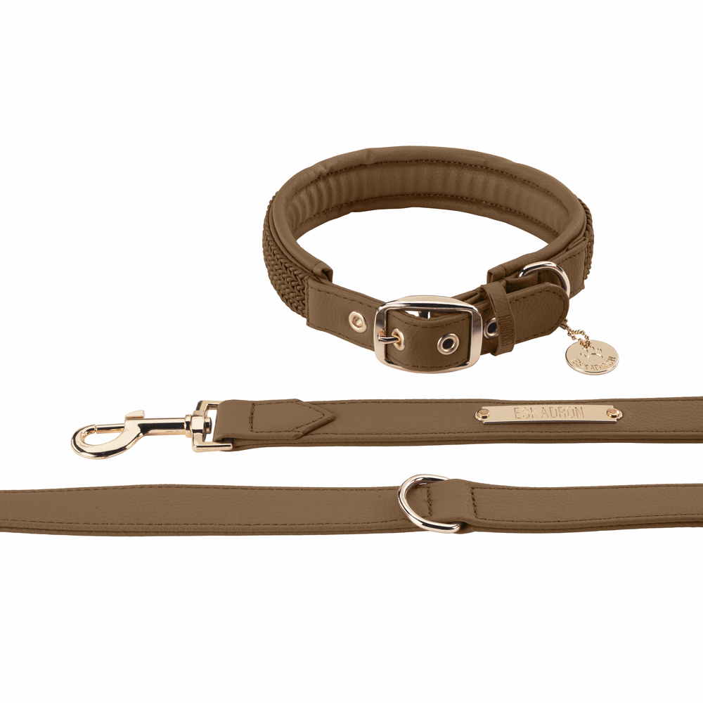 FAUX LEATHER PLAIT<br>DOG SET