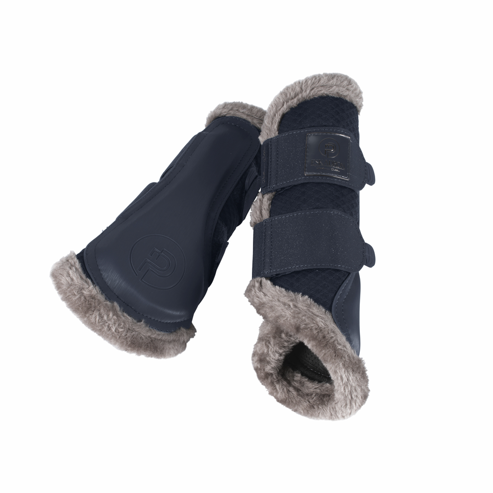 MESH FAUX FUR SHETTY<br>TENDON BOOTS