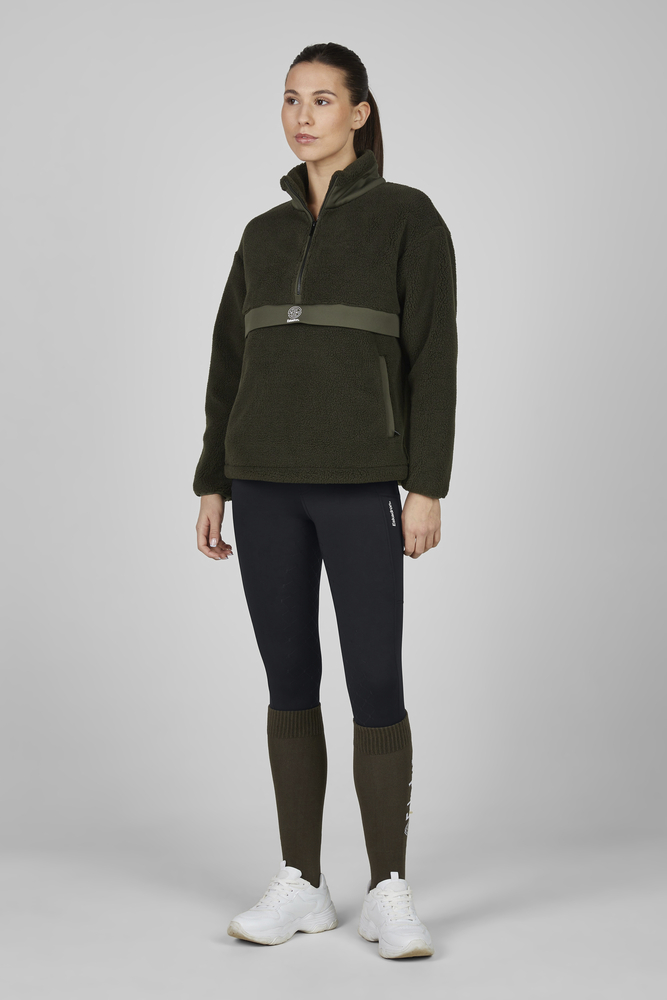 HALF-ZIP SWEATER TEDDY<br>SHIRT