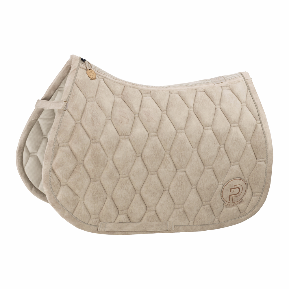 METALLIC FAUX LEATHER<br>SADDLE CLOTH