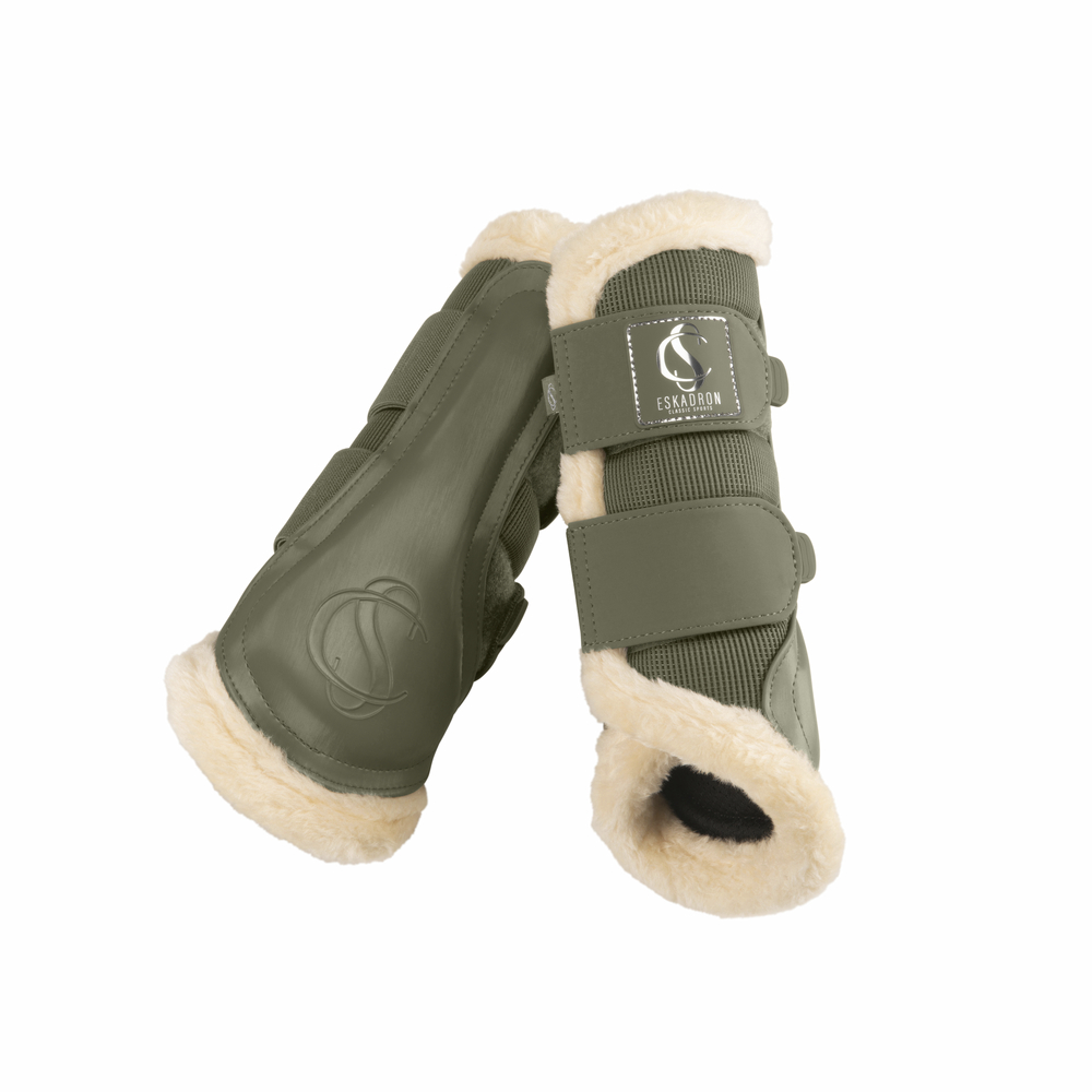 MESH FAUXFUR<br>TENDON BOOTS