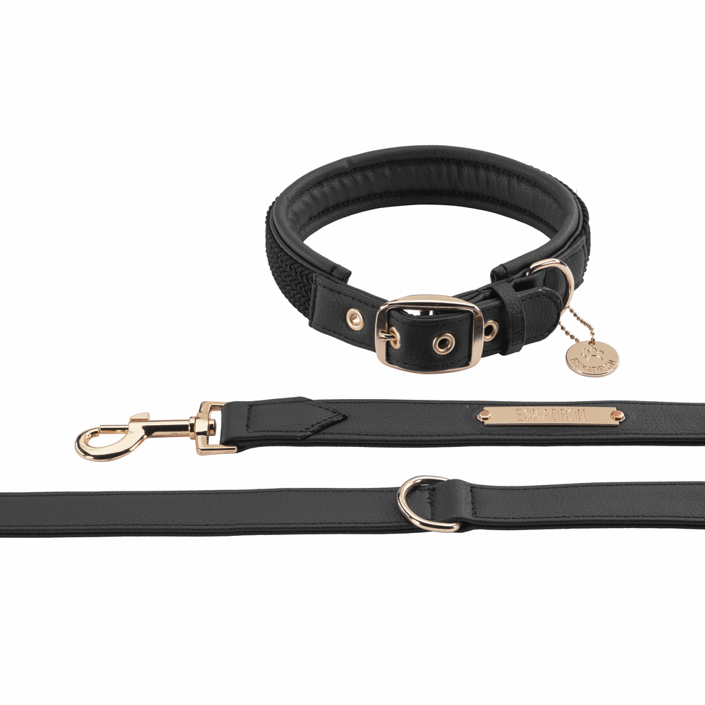 FAUX LEATHER PLAIT<br>DOG SET