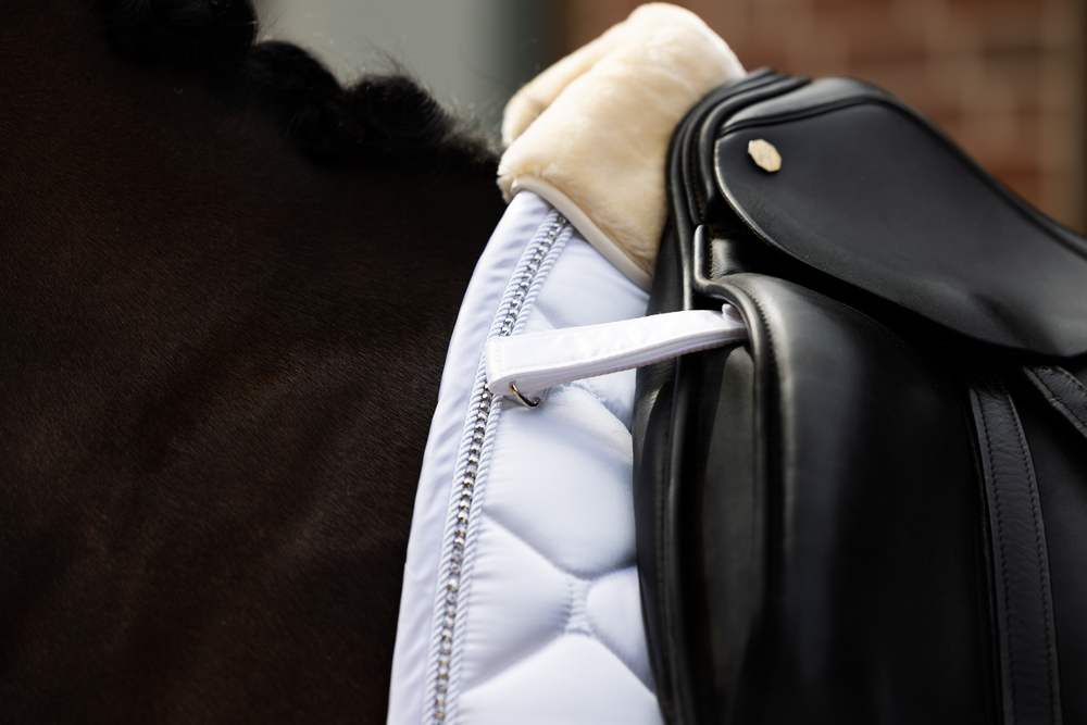 SATIN CRYSTAL<br>SADDLE CLOTH