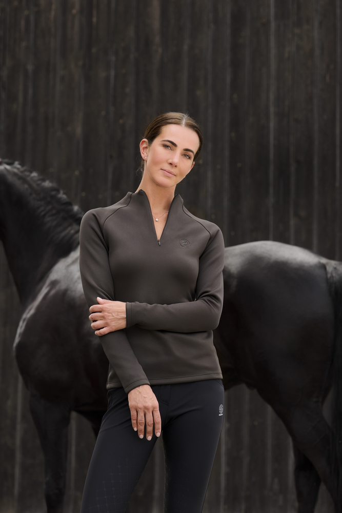 HALF-ZIP SHIRT PLATINUM<br>SHIRT