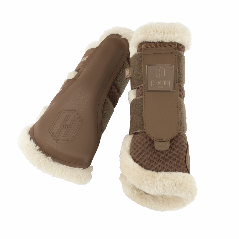 MESH FAUXFUR<br>TENDON BOOTS