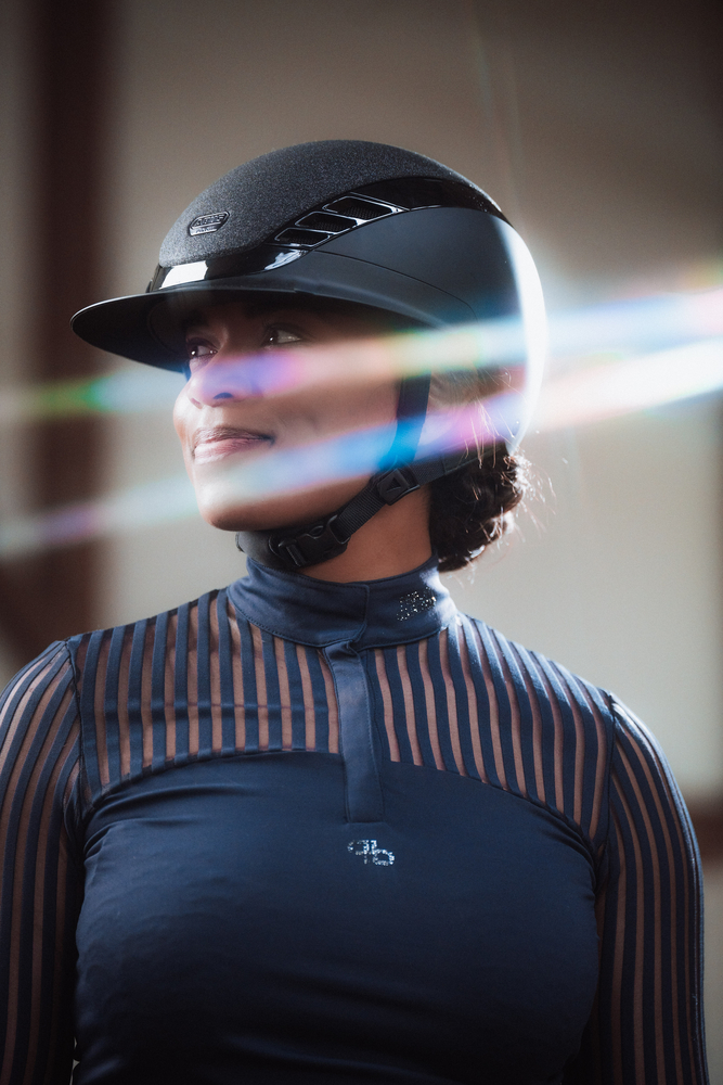 AIRLUXE SUPREME GLAM LONG VISOR<br>RIDING HELMET