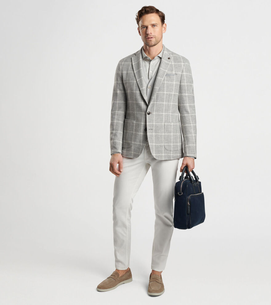 Dunne Windowpane Soft Jacket