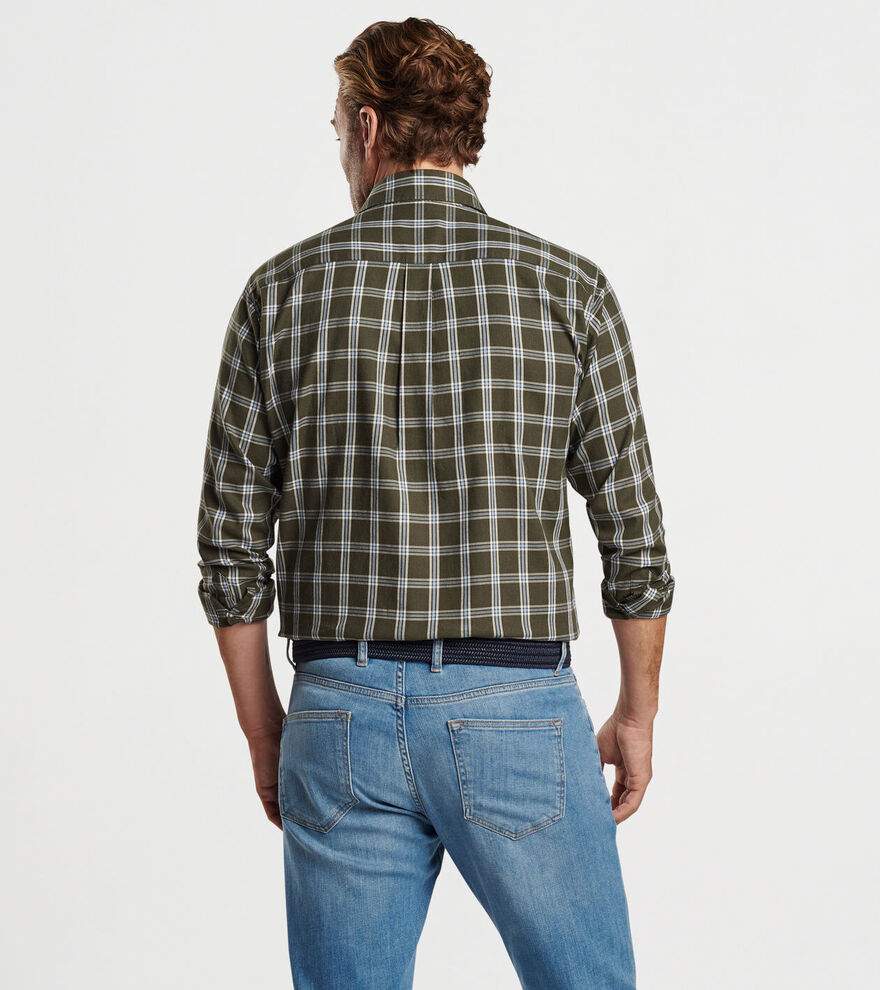 Vernon Flannelite Cotton-Stretch Sport Shirt