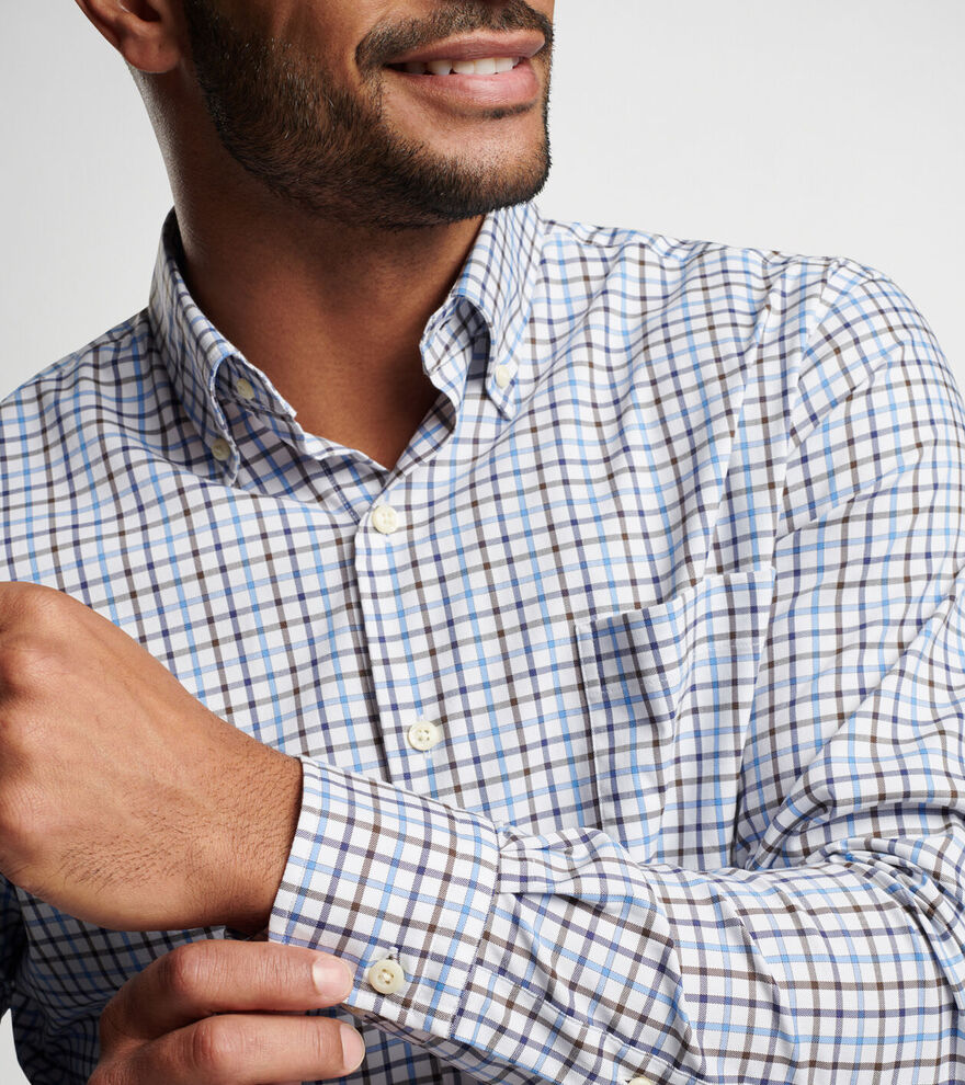 Calgary Crown Lite Cotton-Stretch Sport Shirt