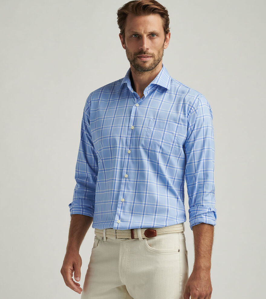 Ullswater Crown Lite Cotton-Stretch Sport Shirt