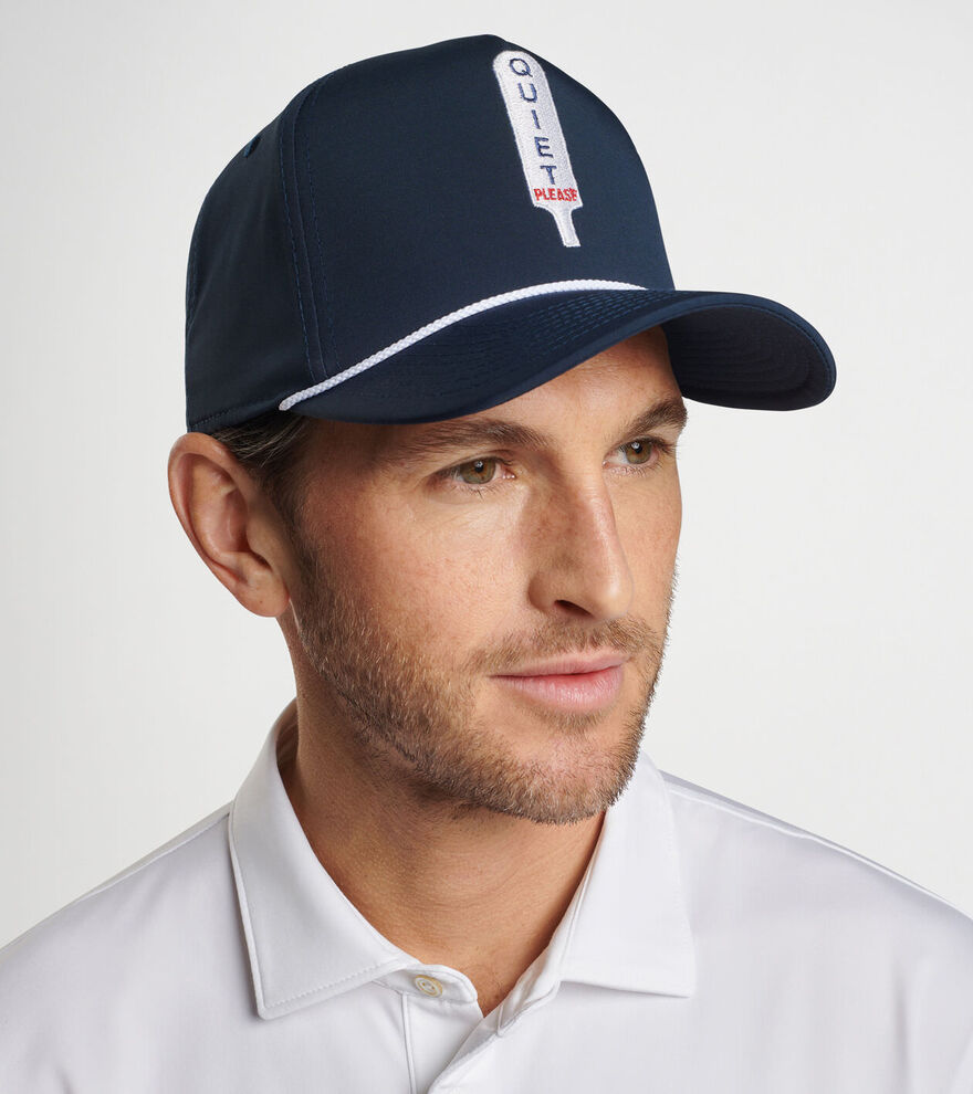 Peter Millar Quiet Please Performance Rope Hat