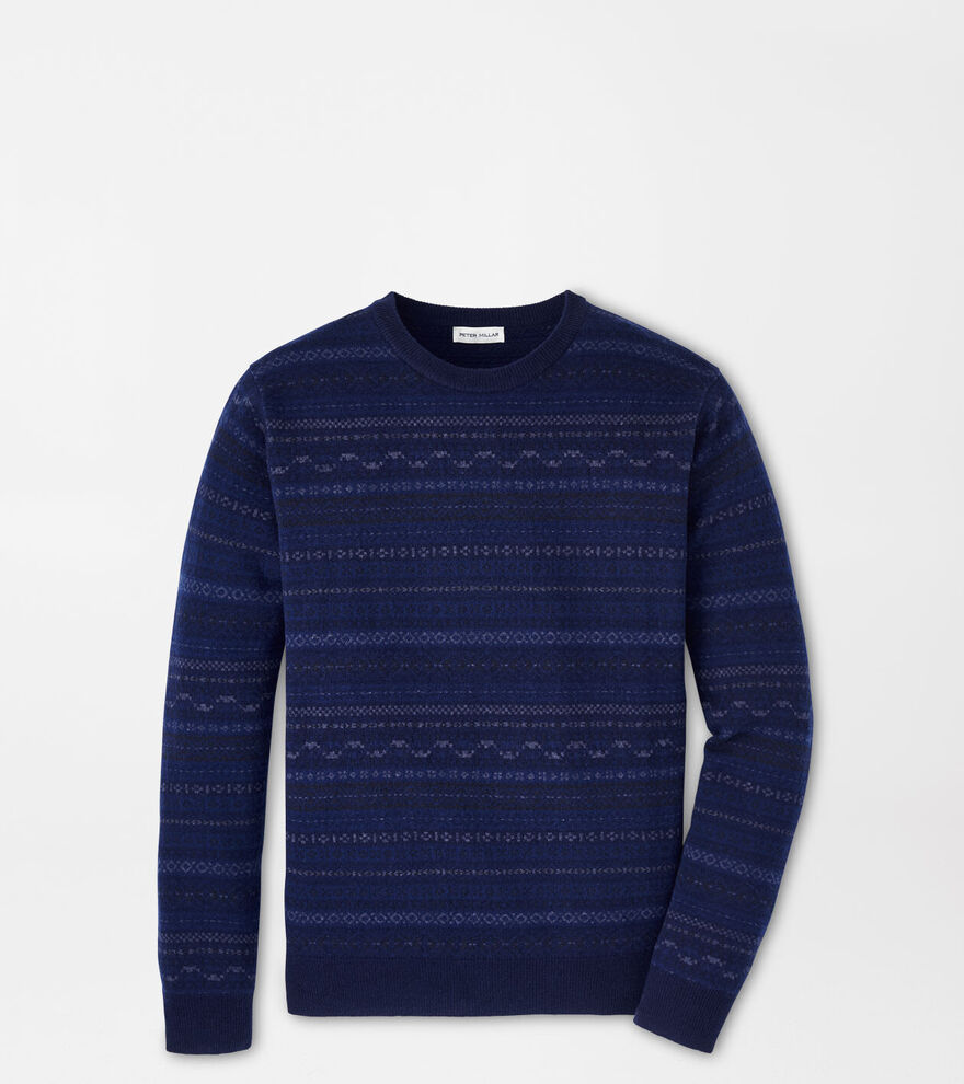 Midnight Fairisle Crewneck Sweater