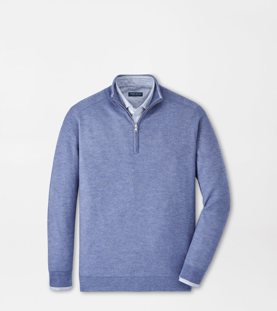 Voyager Cashmere-Silk Saddle Shoulder Quarter Zip