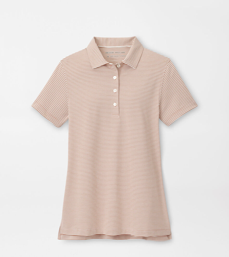 Vista Stripe Sport Mesh Short Sleeve Button Polo