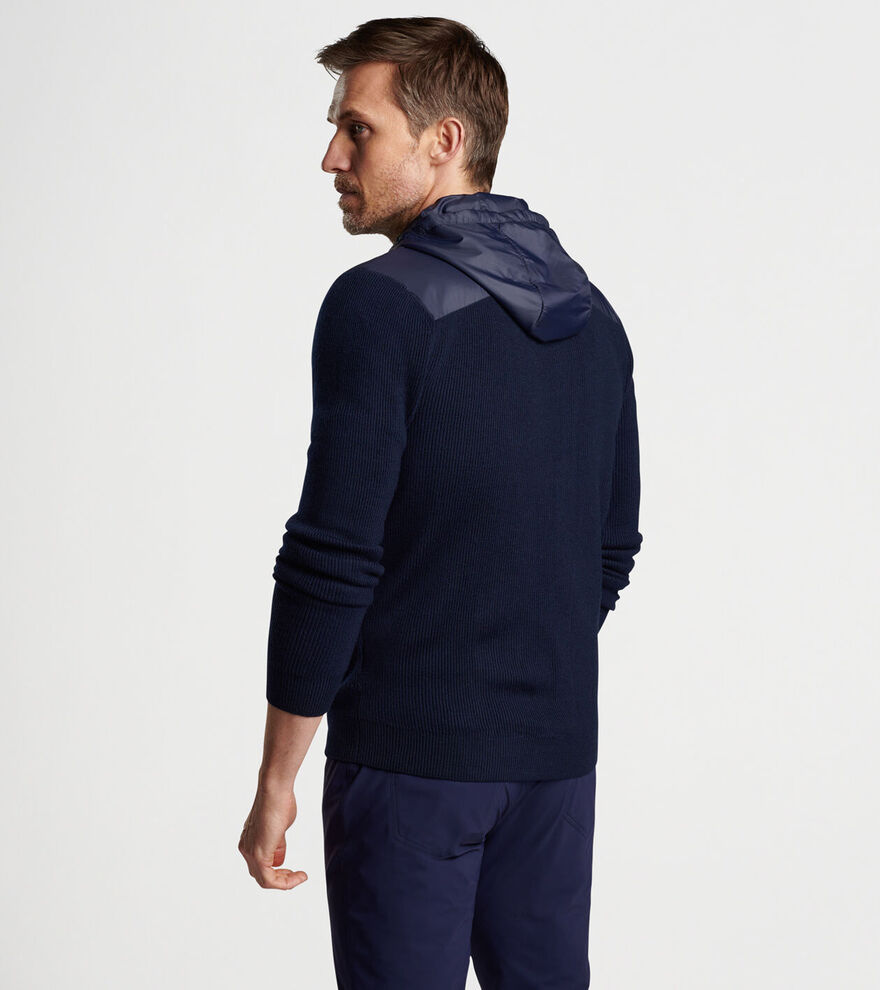 Holdridge Hybrid Full-Zip Hooded Sweater