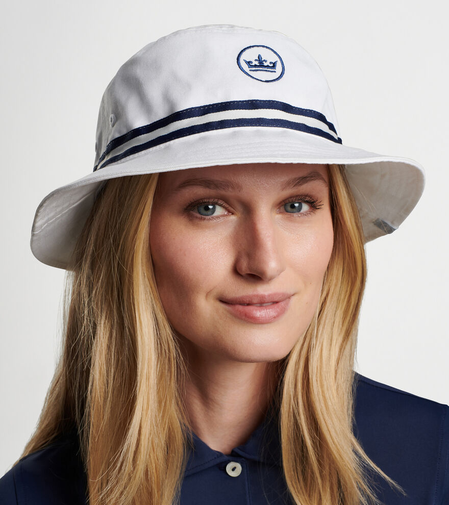 Peter Millar Crown Seal Oxford Bucket Hat